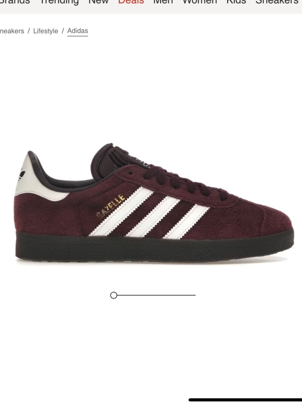 Adidas Gazelle OG Maroon Gum Unisex Size 5.5